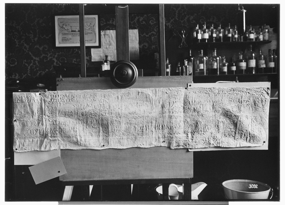*Palmyra (Syria): View of Paper Squeeze of Inscription in Greek, Ernst Herzfeld Papers, Freer Gallery of Art and Arthur M. Sackler Gallery Archives*